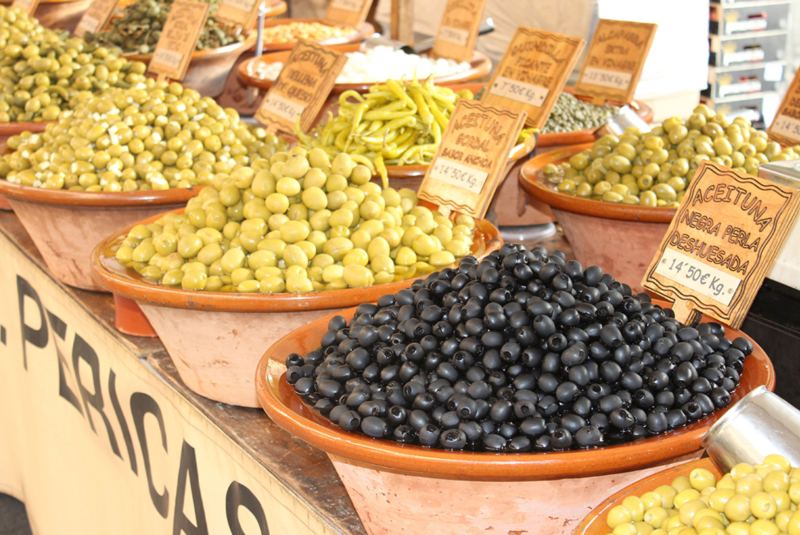 Oliven am mallorquinischen Markt